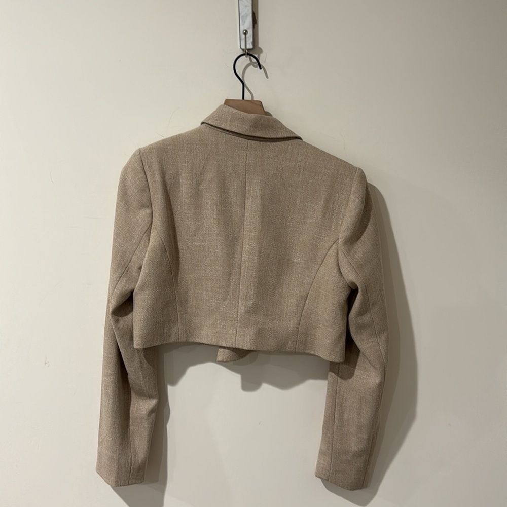 • House Of Harlow 1960 • Womens Blazer Tweed Cropped Medium - Picture 5 of 5